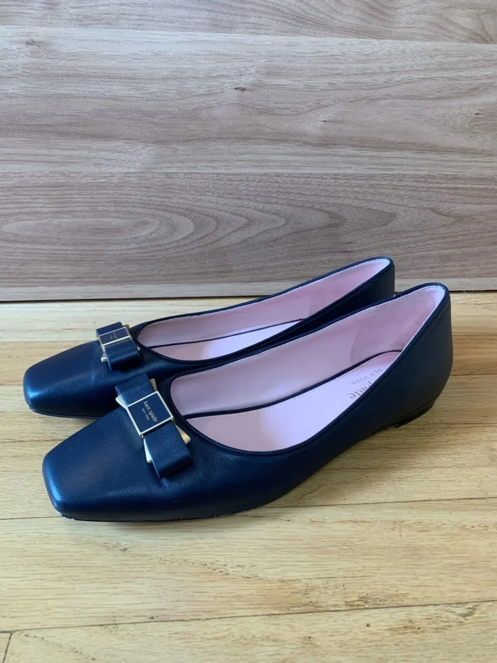 Kate Spade New York Bowdie Ballet Flats in Navy Blue - Size 8
